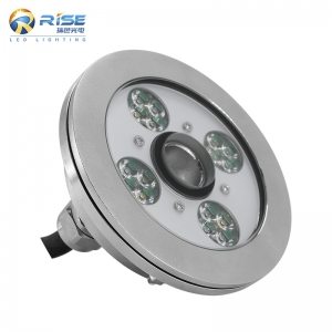 Luz de fuente LED de cascada de control RGB DMX512 de 16W resistente al agua IP68 de acero inoxidable 316L
         