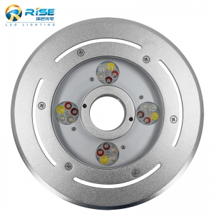 Luz de boquilla de fuente LED RGBW / RGBWA con control DMX / RDM de anillo de fuente impermeable IP68 de fábrica de China
         