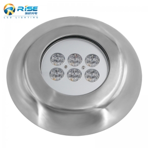 Foco LED para piscina exterior 24W 316L acero inoxidable IP68 